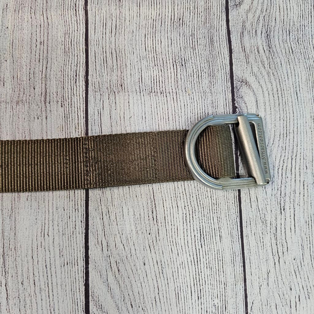 Men's 5.11 Tactical Series Army Green/Brown Belt One Size - Picture 3 of 8